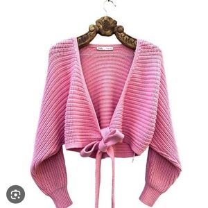 SIGNATURE 8 Women's PINK WRAP CARDIGAN SIZE MEDIUM NWT